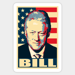 Bill Clinton America Pop Art Sticker